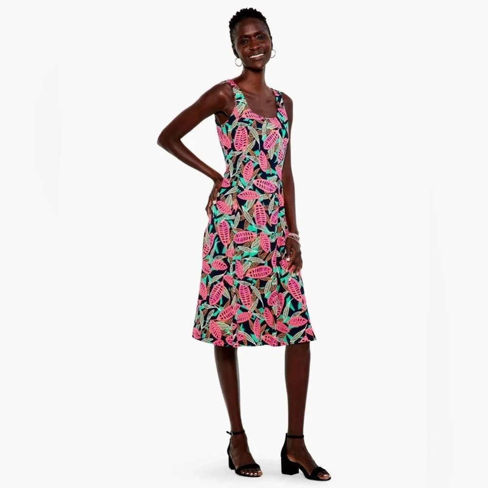 NIC+ZOE Colorful Canopy Sleeveless Dress